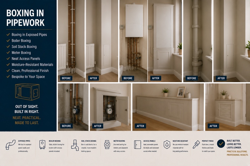 Boxing in Pipework in Hampstead by Handyman Hampstead
